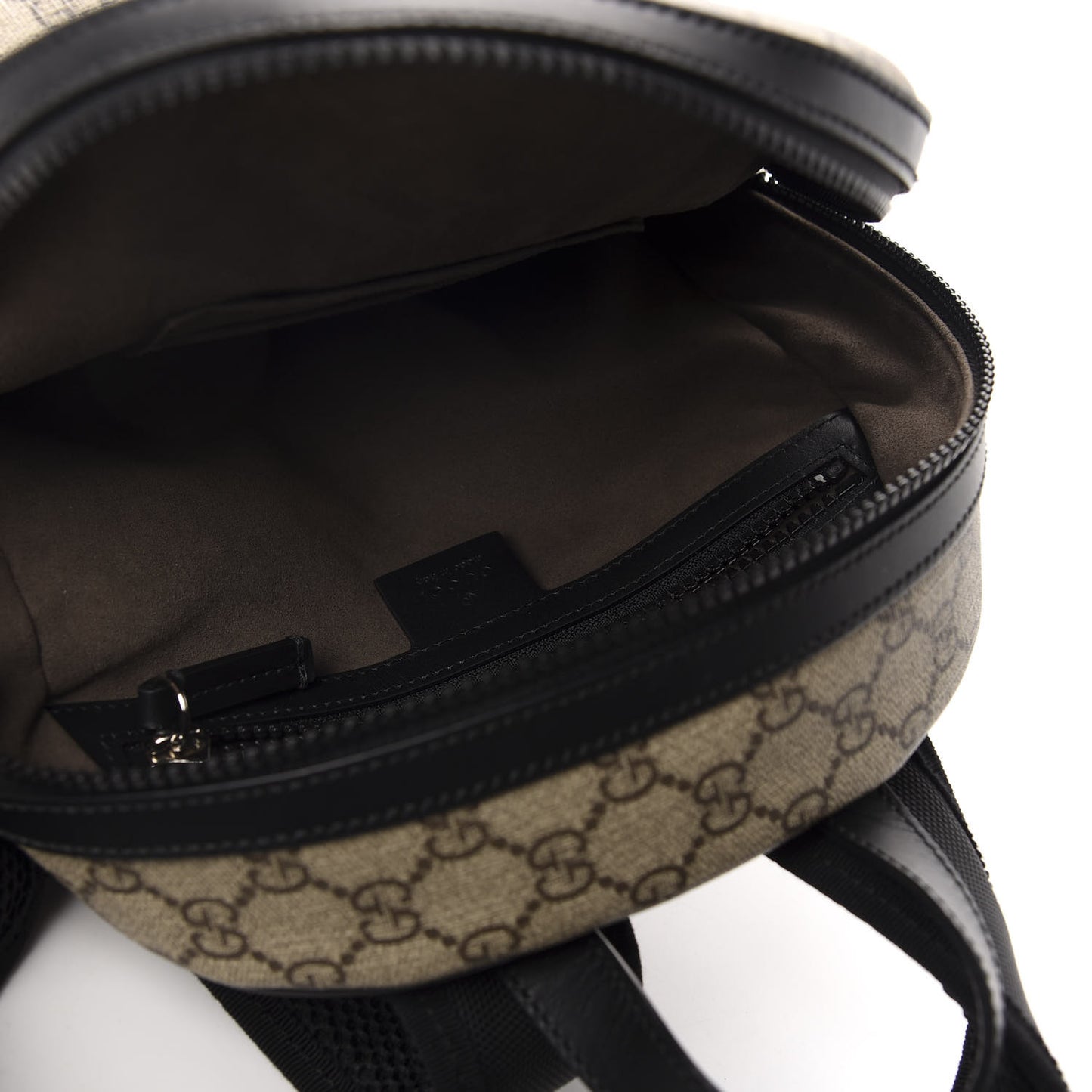 GG Supreme Monogram Small Eden Day Backpack Black