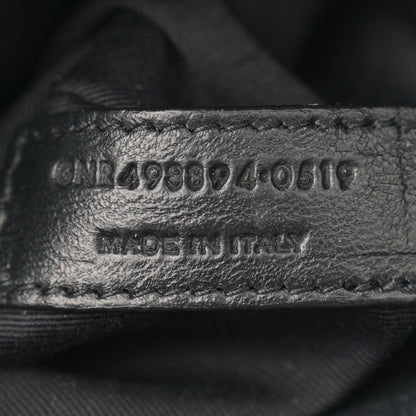 Saint Laurent Crinkled Calfskin Matelasse Monogram Medium Niki Chain Satchel Plum 7 of 10