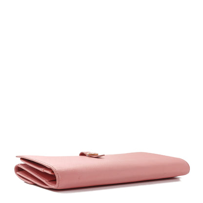 Chanel Grained Calfskin CC Button Long Wallet Pink 4 of 12