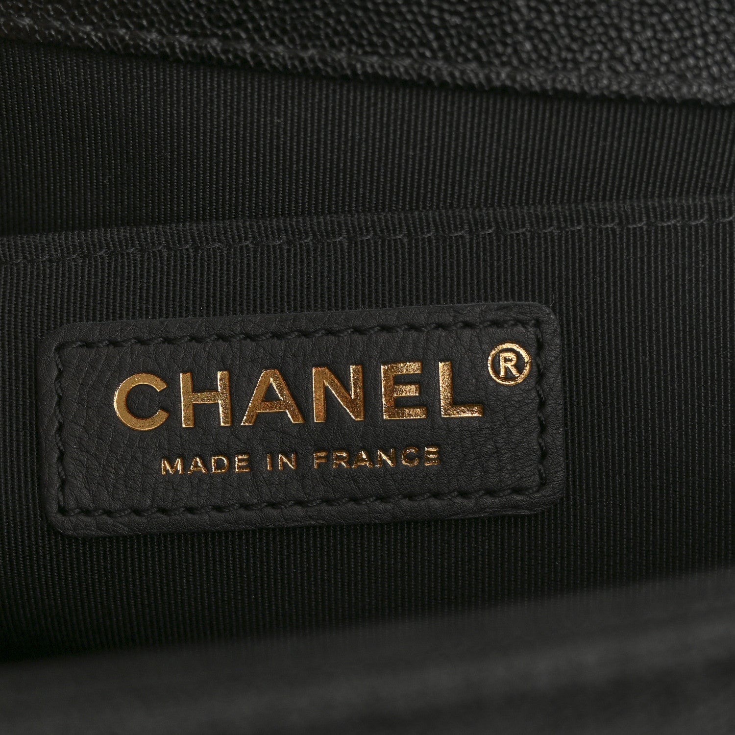 Chanel Caviar Chevron Quilted Medium Boy Flap Black 6 of 13