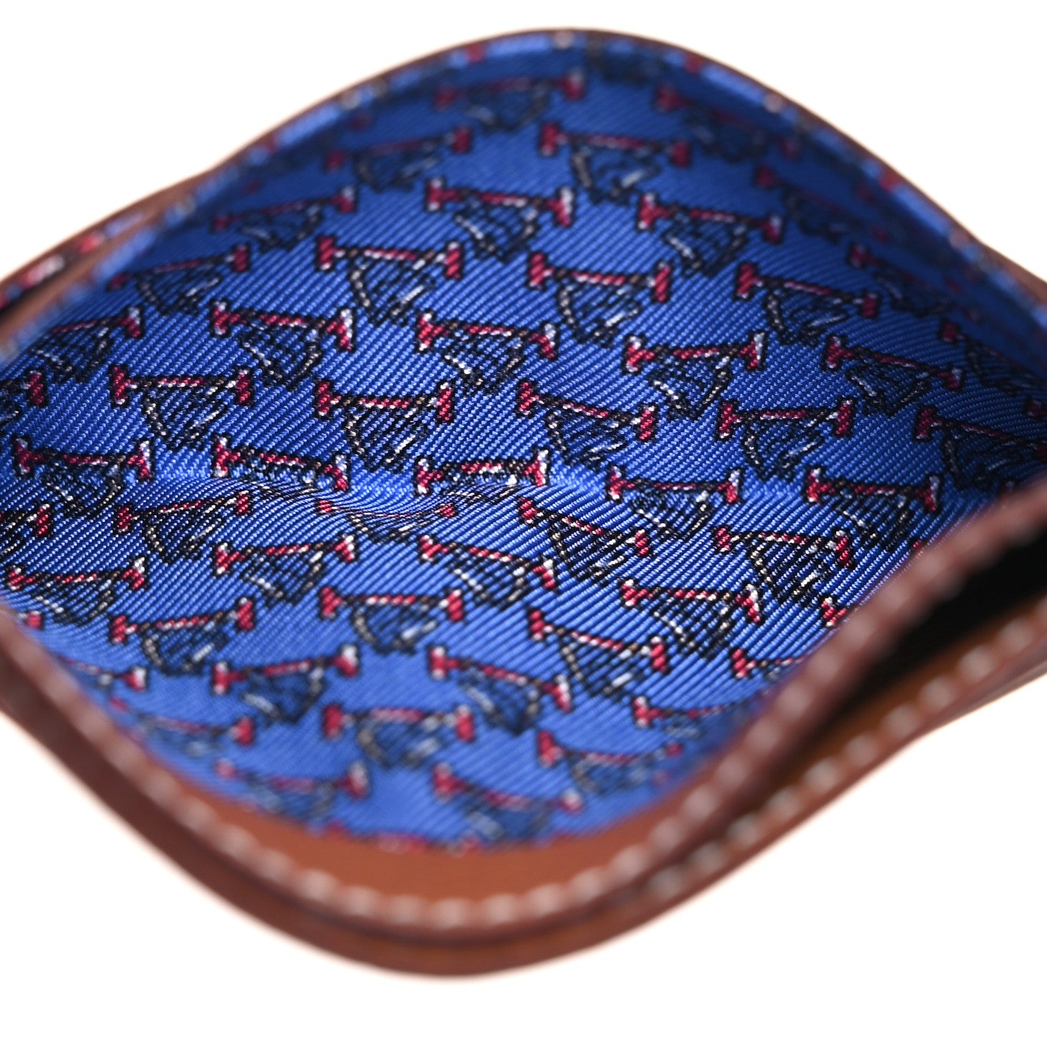 Hermes Evercolor Citizen Twill Card Case Gold Bleu De France Bleu Saphir 7 of 10