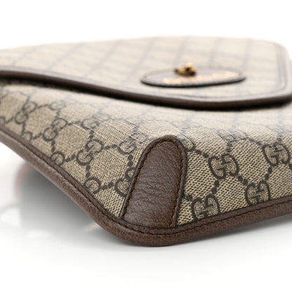 Gucci GG Supreme Monogram Web Medium Neo Vintage Flap Messenger Bag Beige New Acero 9 of 12