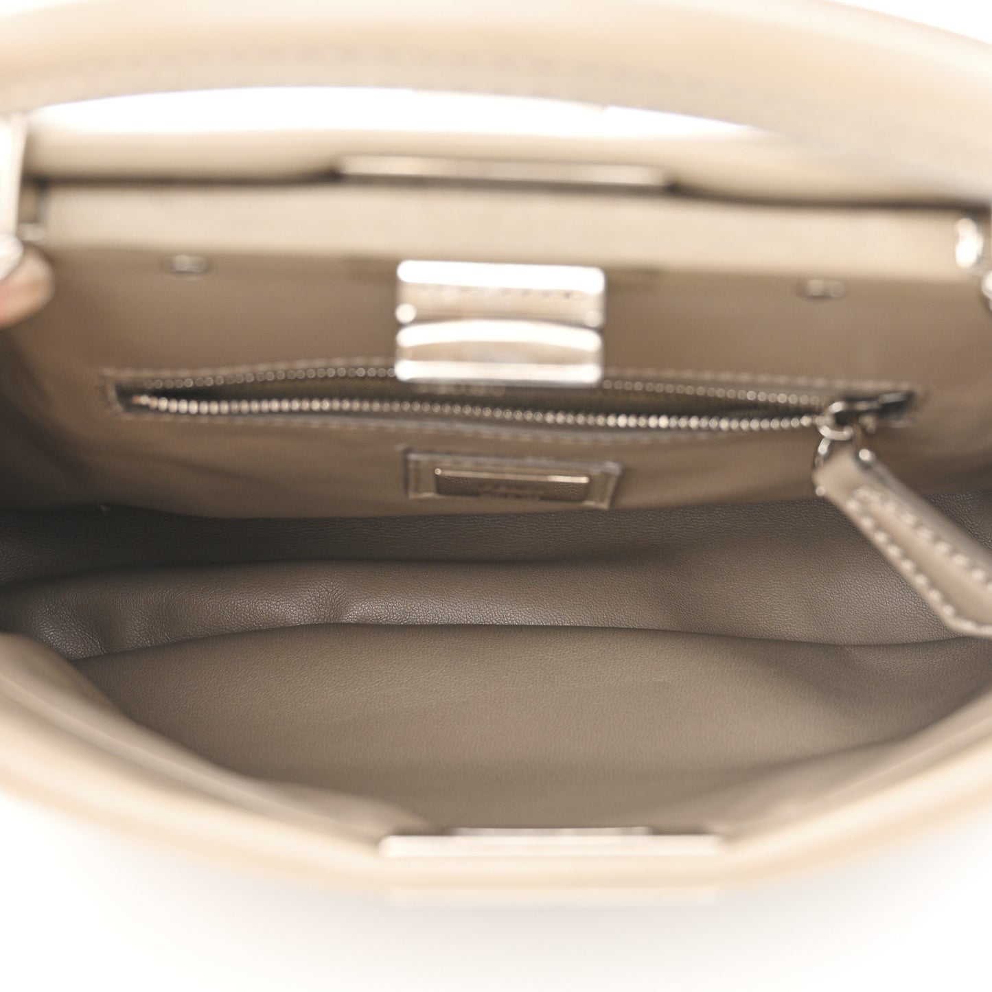 Nappa Mini Peekaboo Iconic Satchel Tortora