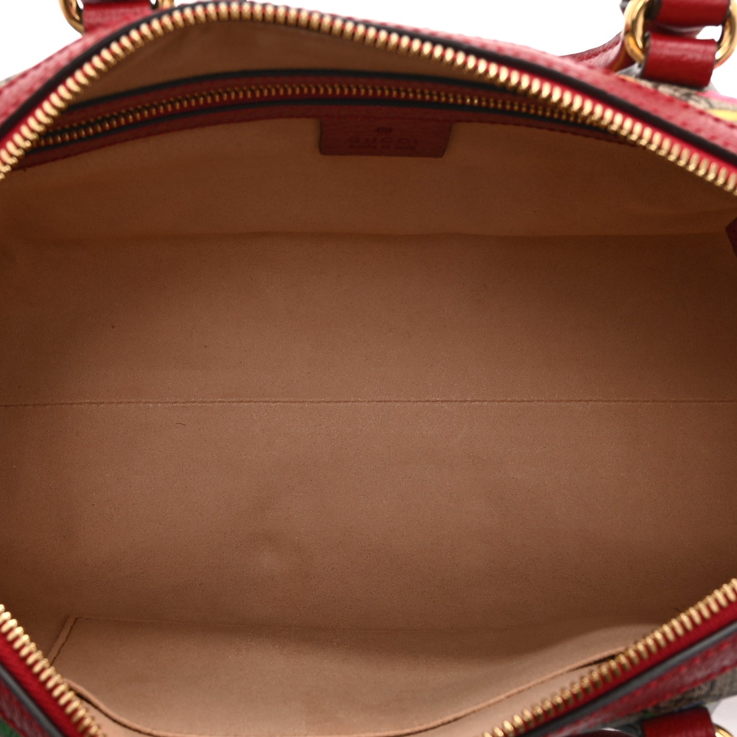 GG Supreme Monogram Flora Web Medium Ophidia Boston Red