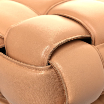 Bottega Veneta Lambskin Maxi Intreccio Padded Chain Cassette Crossbody Bag Almond 20 of 20