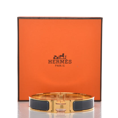 Hermes Enamel Narrow Clic Clac H Bracelet PM Ardoise 7 of 10