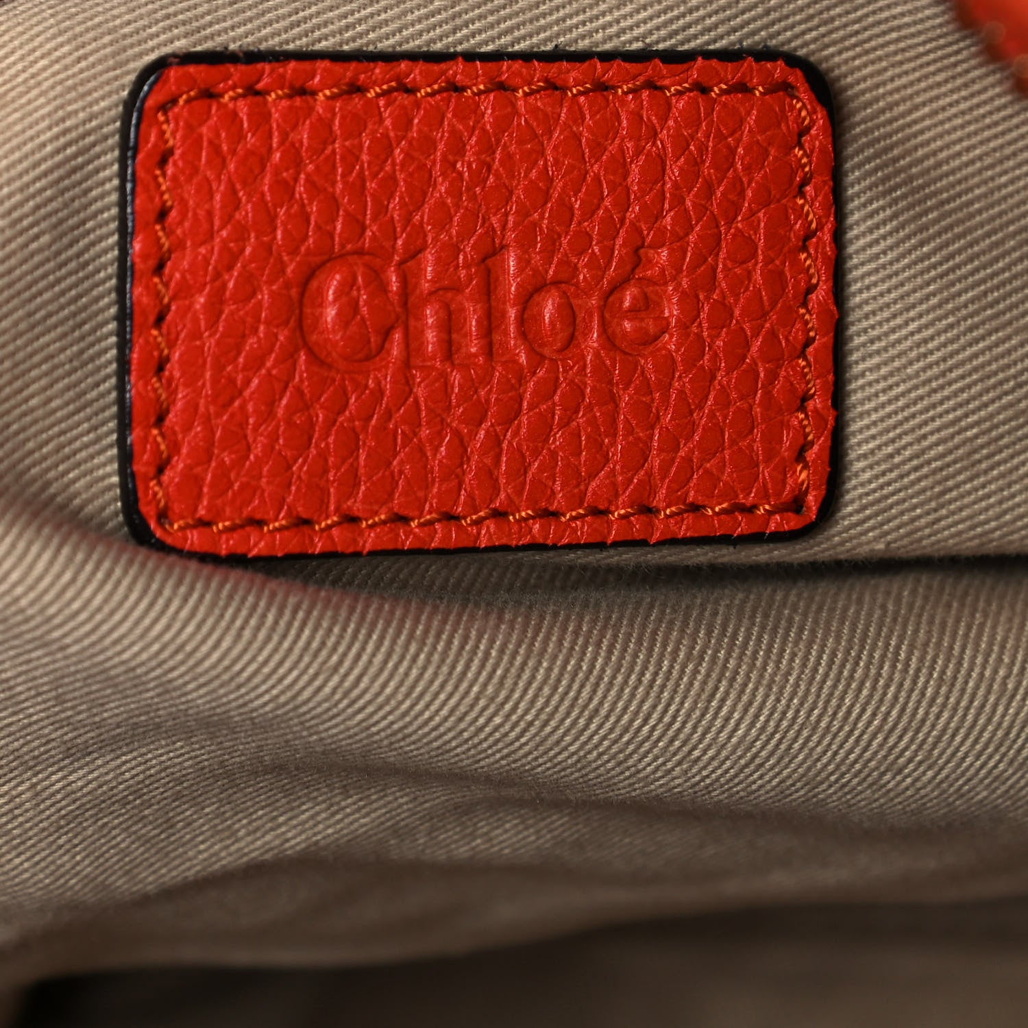 Chloe Calfskin Medium Paraty Orange Mechanic 5 of 14