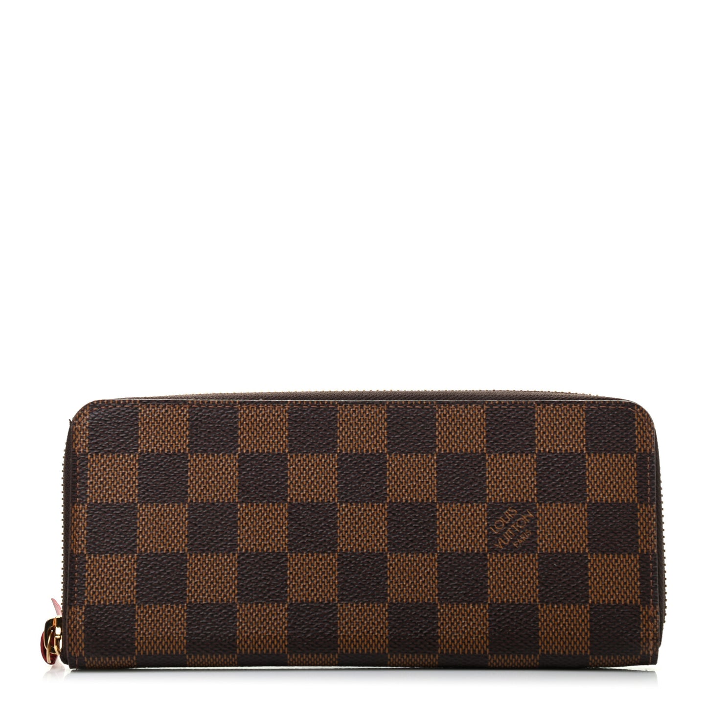 Damier Ebene Clemence Wallet Cherry