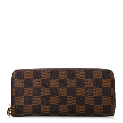Louis Vuitton Damier Ebene Clemence Wallet Cherry 1 of 8