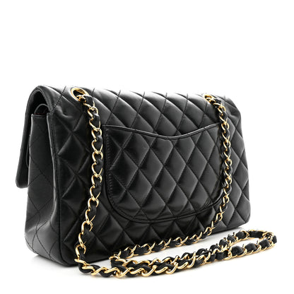 Chanel Lambskin Quilted Medium Double Flap Black 2 of 11