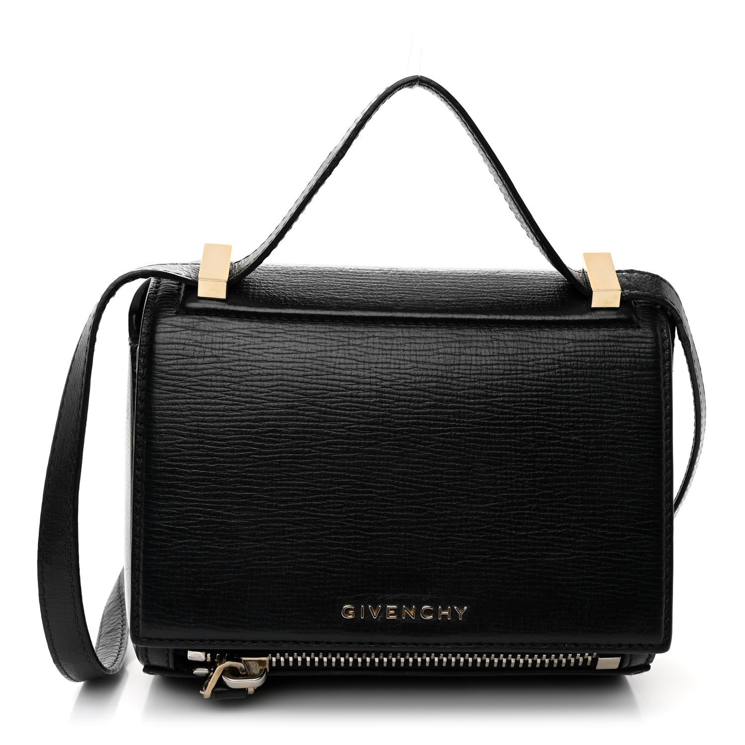 Givenchy Textured Calfskin Mini Pandora Box Crossbody Bag Black 1 of 10