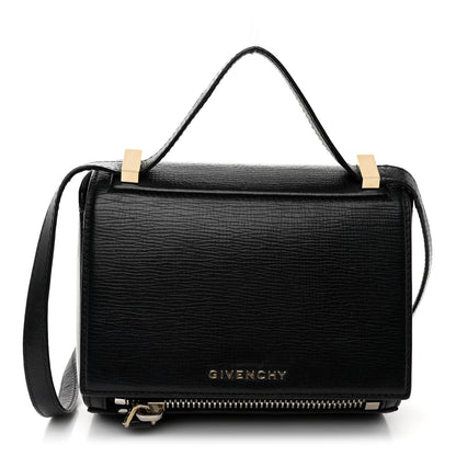 Givenchy Textured Calfskin Mini Pandora Box Crossbody Bag Black 1 of 10