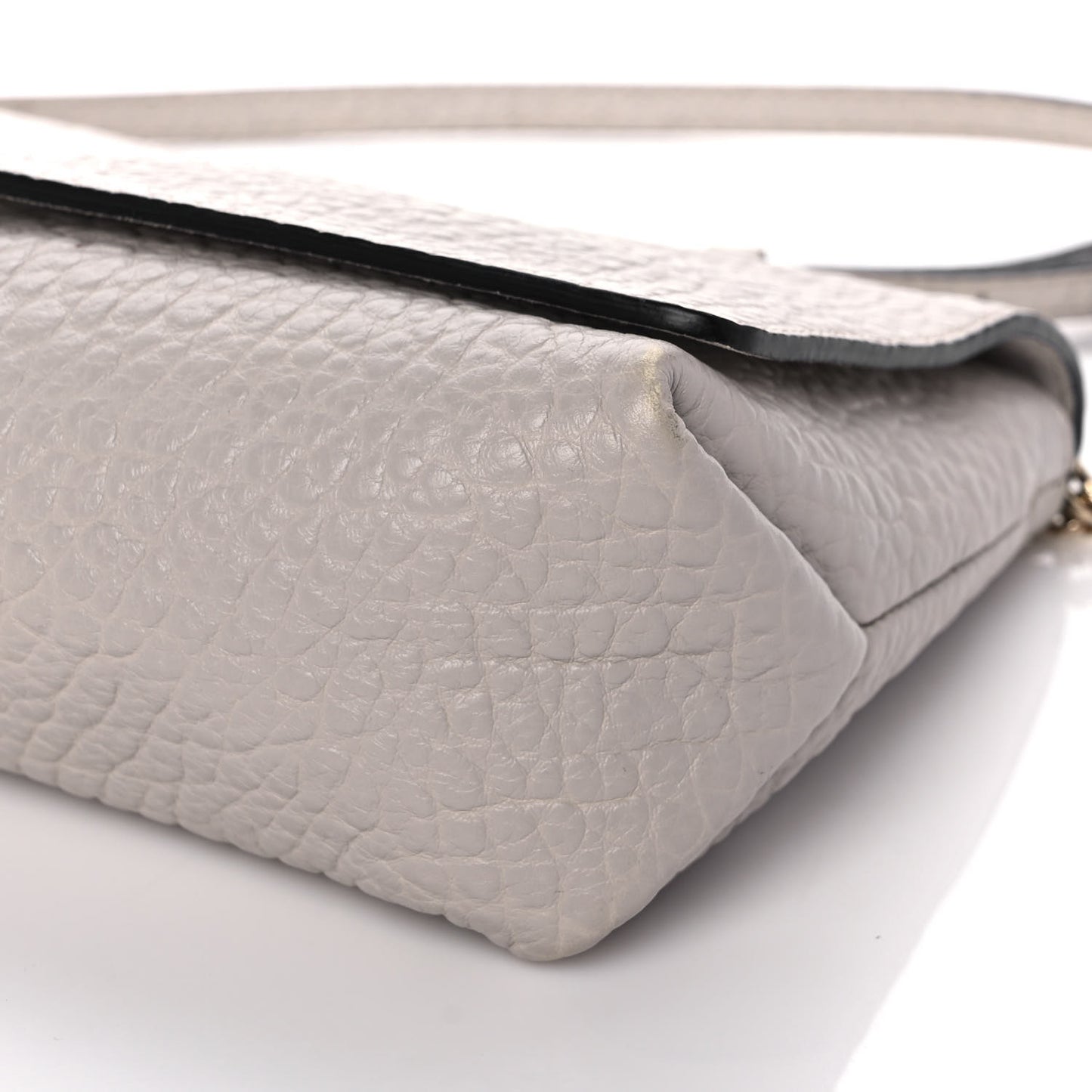 Signature Grain Medium Mildenhall Crossbody Bag Stone White
