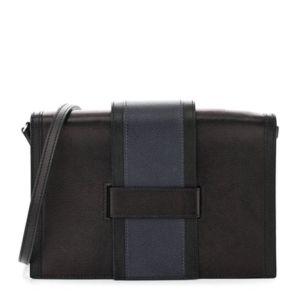 Hermes Evergrain Evercolor H Passant Clutch Bleu Indigo Black Bleu Nuit 1 of 12