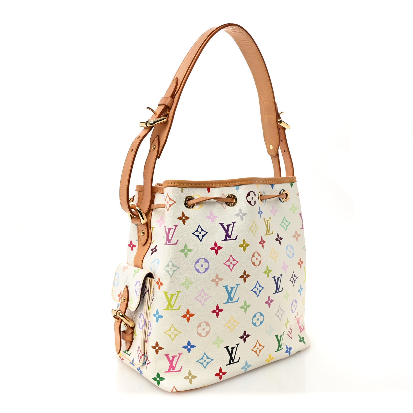 Monogram Multicolor Petit Noe White