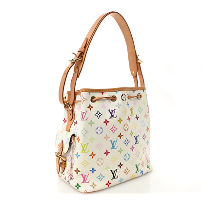 Louis Vuitton Monogram Multicolor Petit Noe White 3 of 10