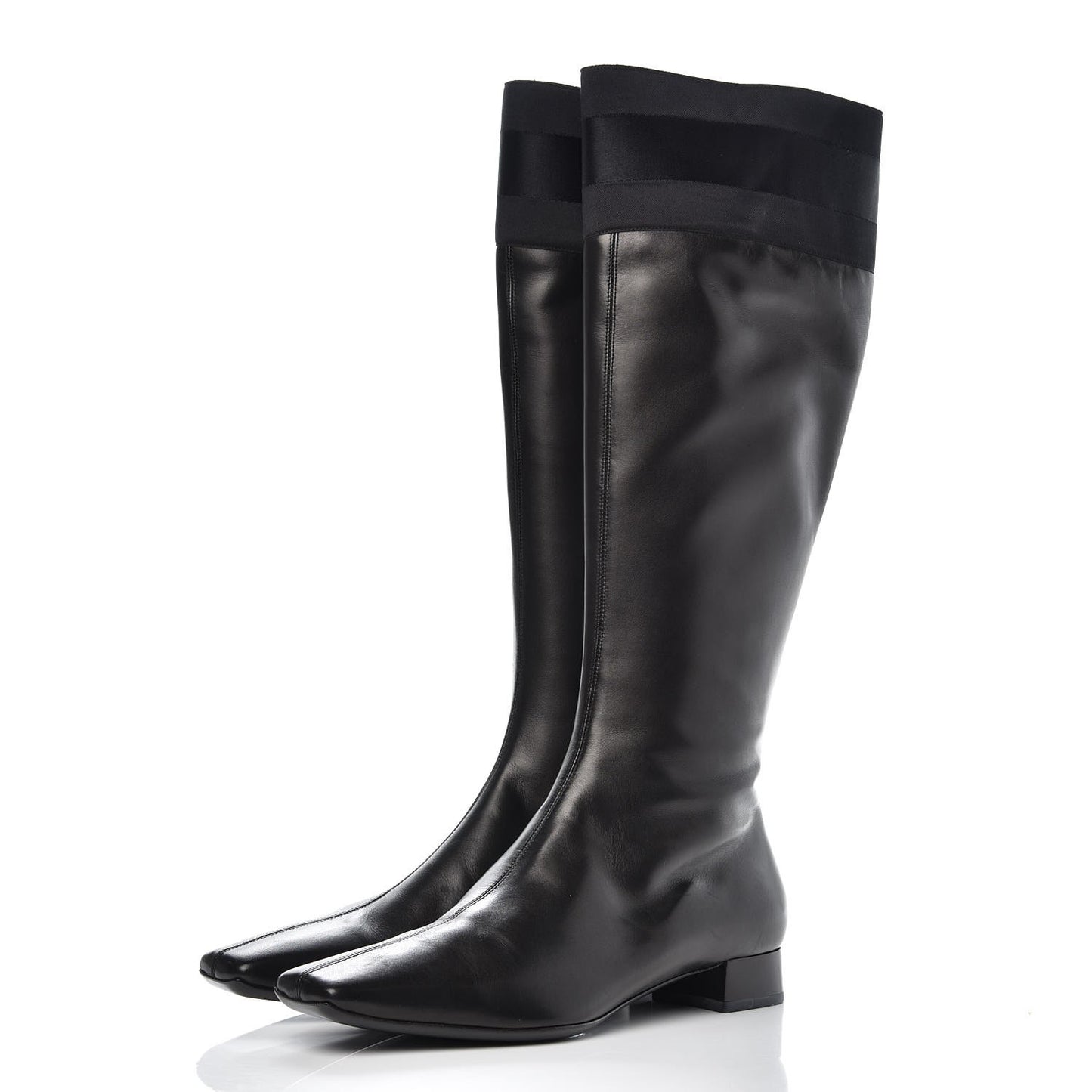 Calfskin Silk Lifford Boots 8.5 Black