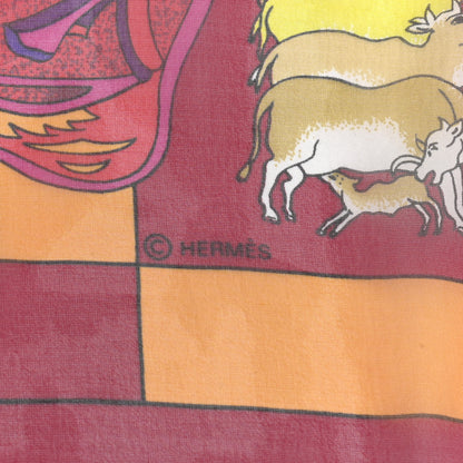 Hermes Mousseline Silk Fantaisies Indiennes Shawl 140 5 of 6