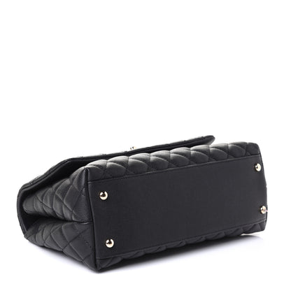 Chanel Caviar Quilted Small Coco Handle Flap Black 4 of 6