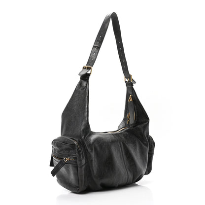 Christian Dior Crinkled Calfskin Large Grand Tour Multipocket Bag Black 3 of 10