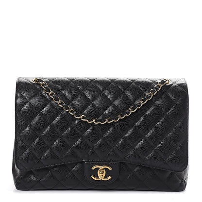 Chanel Caviar Quilted Maxi Double Flap Black 1 of 8