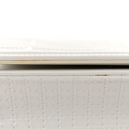 Christian Dior Patent Micro-Cannage Small Diorama Flap Bag White 14 of 18