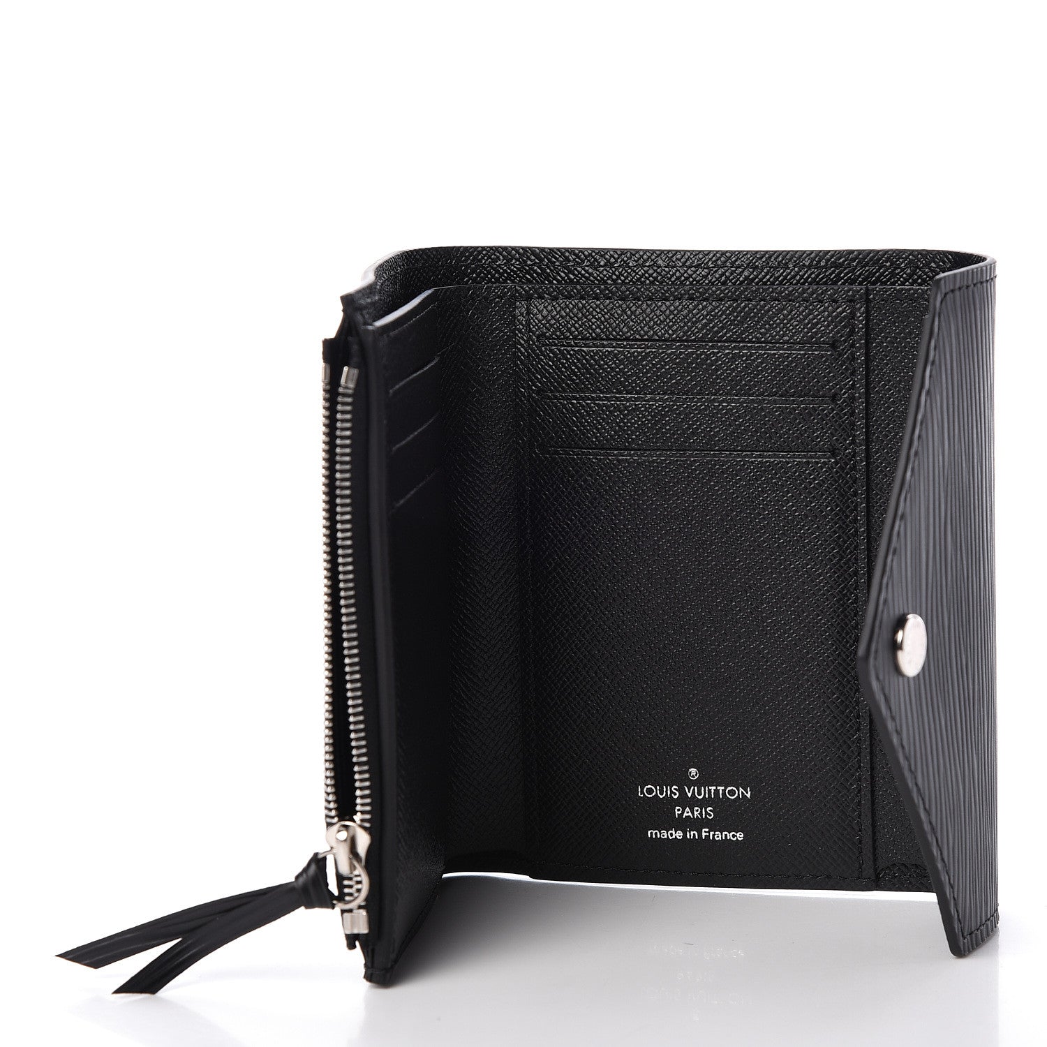 Louis Vuitton Epi Victorine Wallet Black 5 of 6