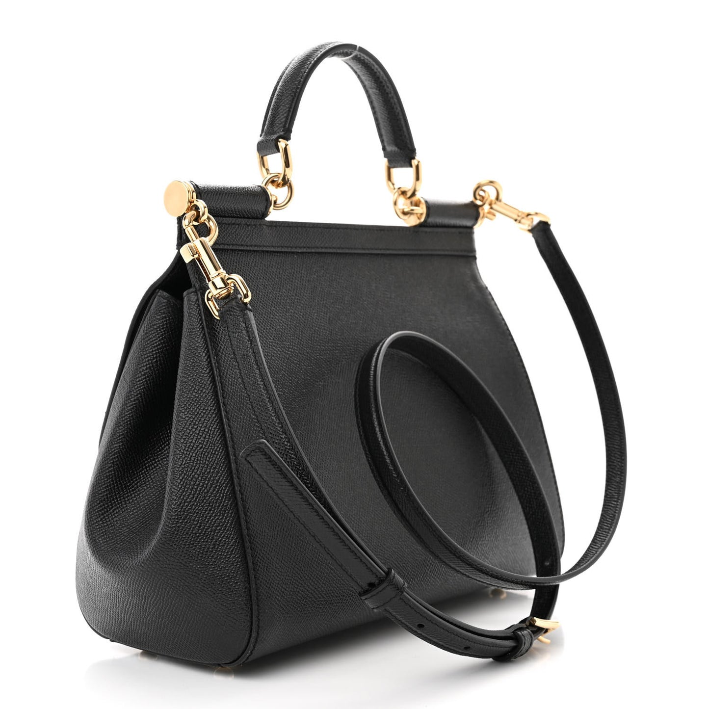 Dauphine Medium Miss Sicily Satchel Black