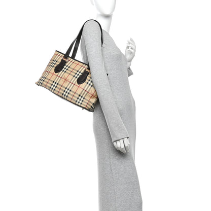Burberry Haymarket Check Medium Regent Tote Chocolate 2 of 13