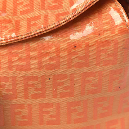 Fendi Vinyl Zucchino Shoulder Bag Orange 22 of 27