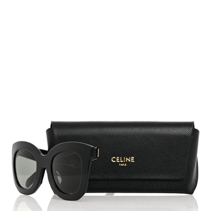 Celine Oversized Round Sunglasses CL4005FN Black 7 of 7