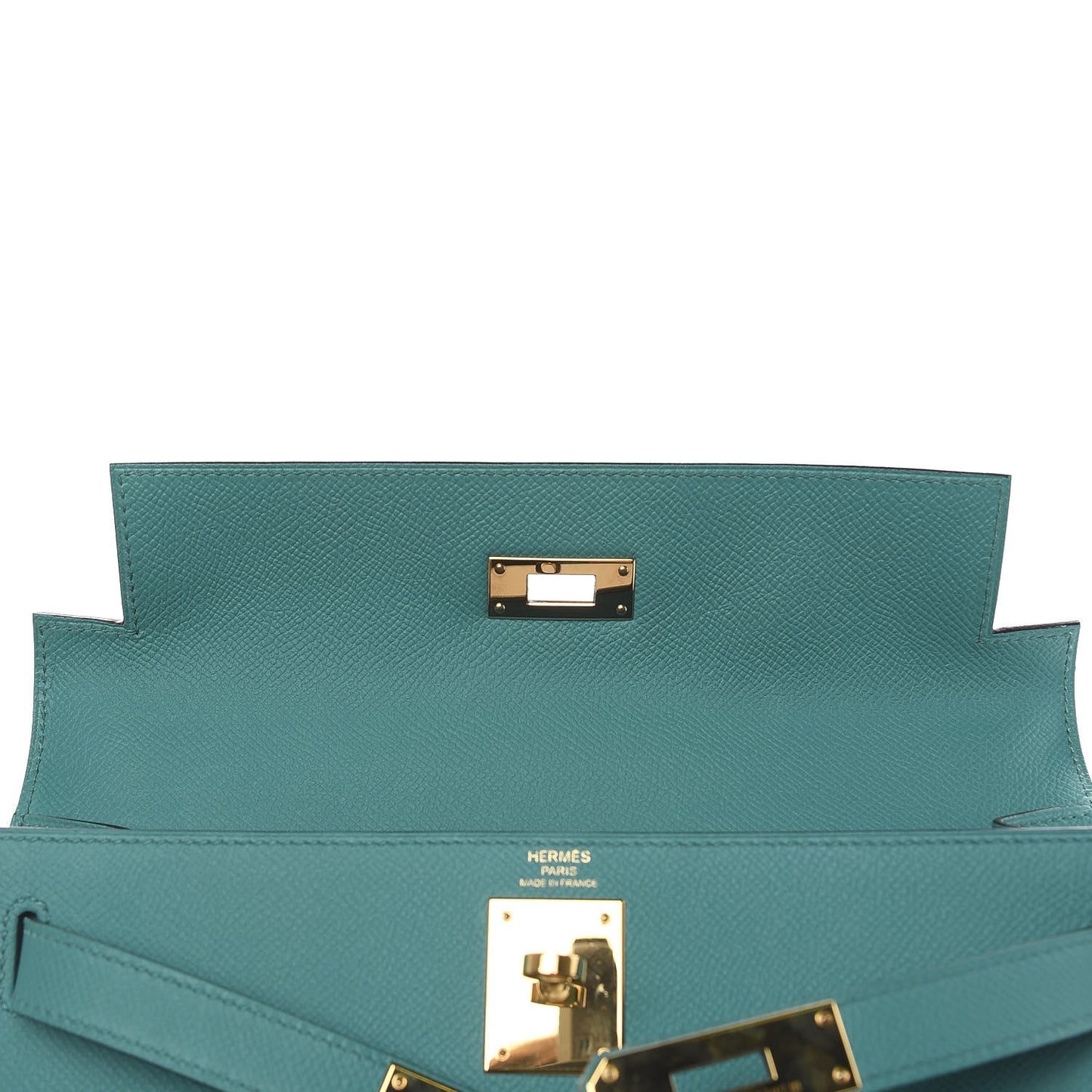 Epsom Kelly Sellier 28 Bleu Paon