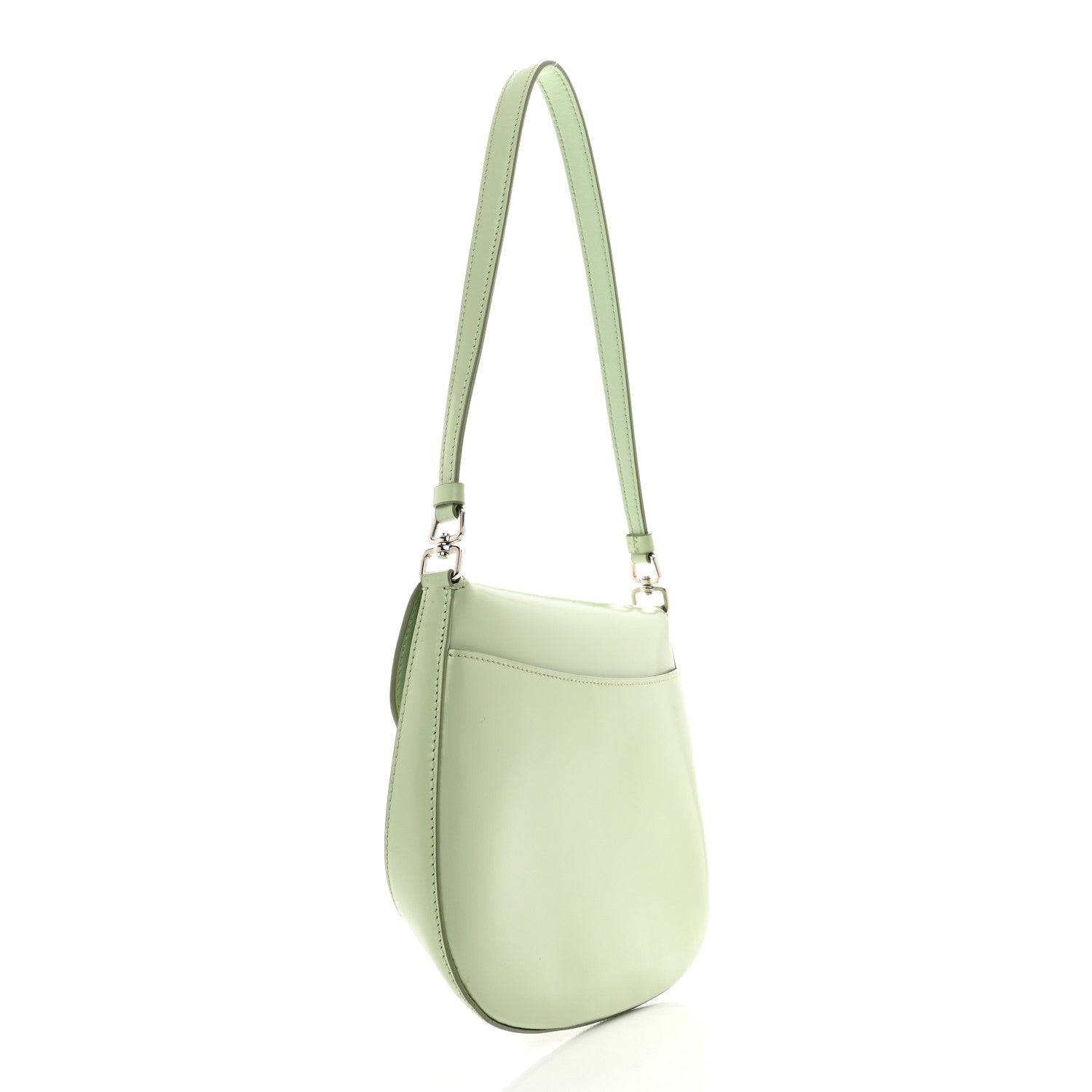 Prada Spazzolato Cleo Flap Shoulder Bag Acqua 3 of 12