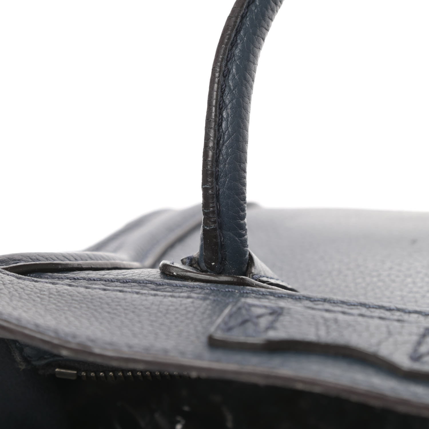 Celine Drummed Calfskin Nano Luggage Orage 14 of 19