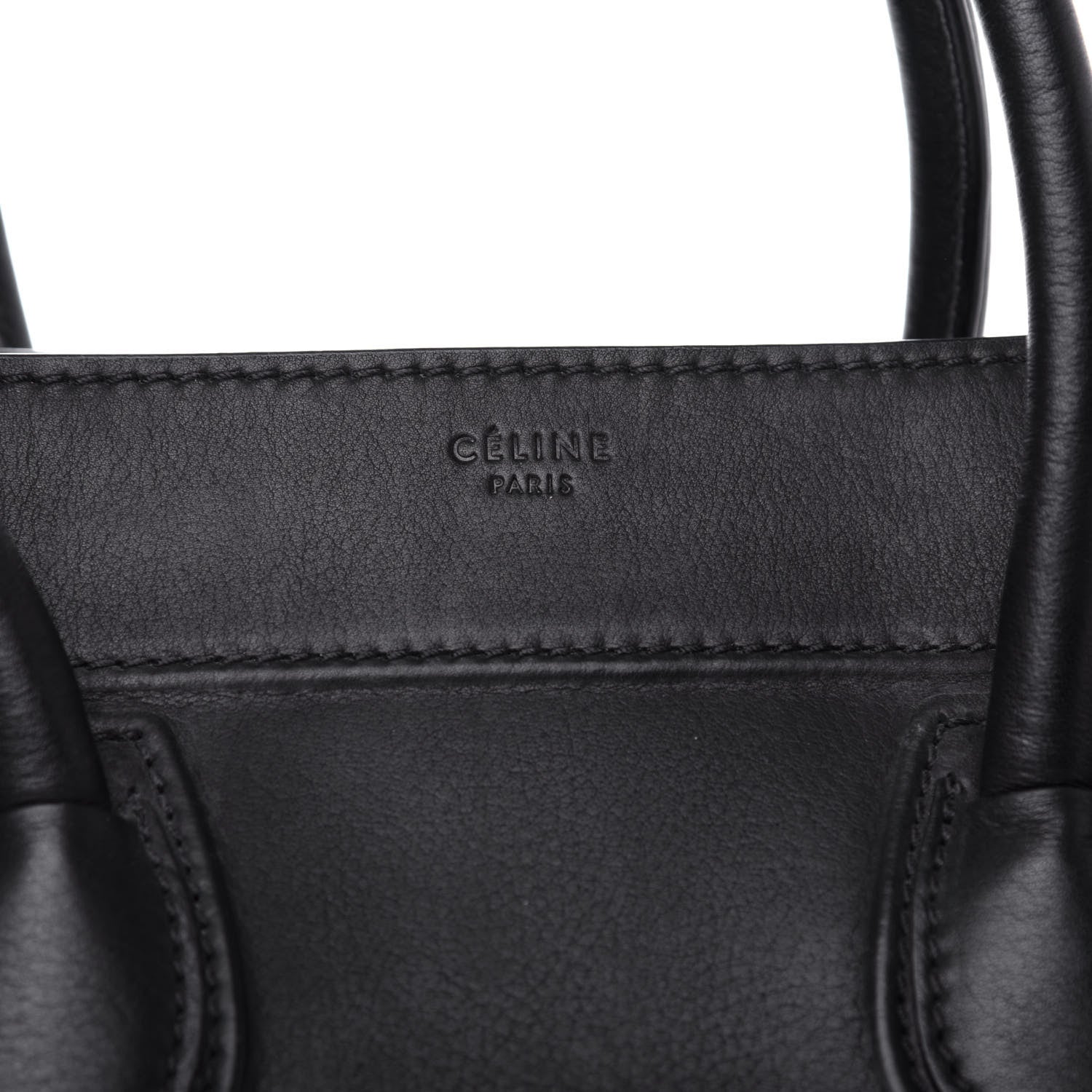 Celine Supple Calfskin Medium Phantom Luggage Black 9 of 9
