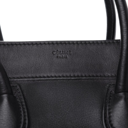 Celine Supple Calfskin Medium Phantom Luggage Black 9 of 9