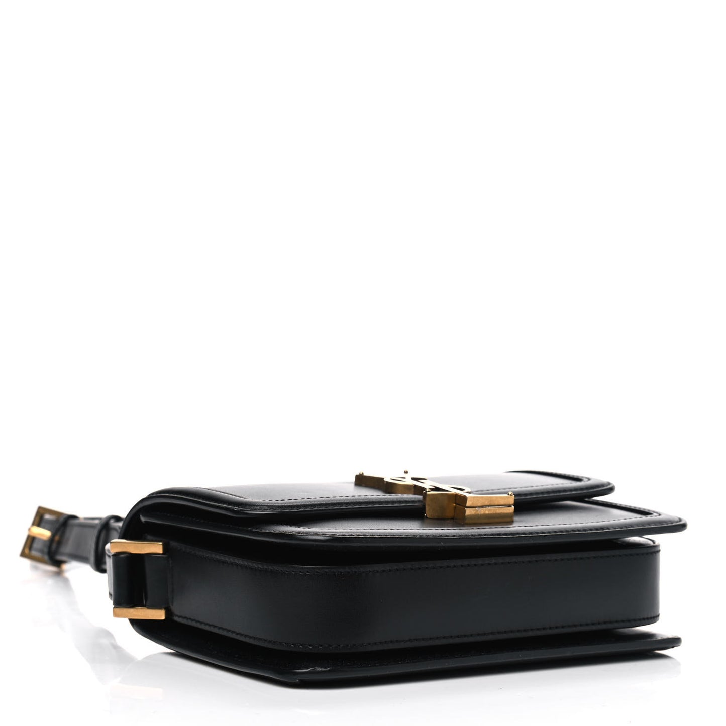 Smooth Calfskin Small Solferino Satchel Black