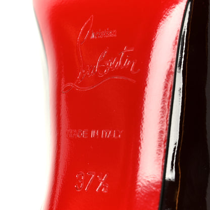 Christian Louboutin Patent Particule 100 Pumps 37.5 Plum 8 of 9