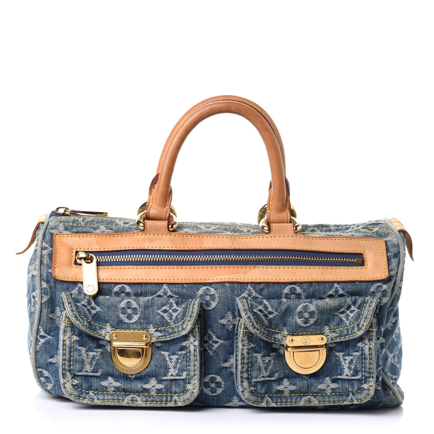 Louis Vuitton Monogram Denim Neo Speedy Blue 1 of 10