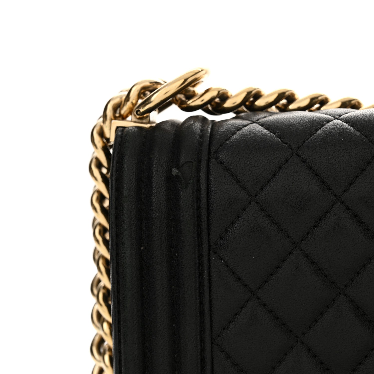 Chanel Lambskin Quilted Medium Boy Flap Black 16 of 20