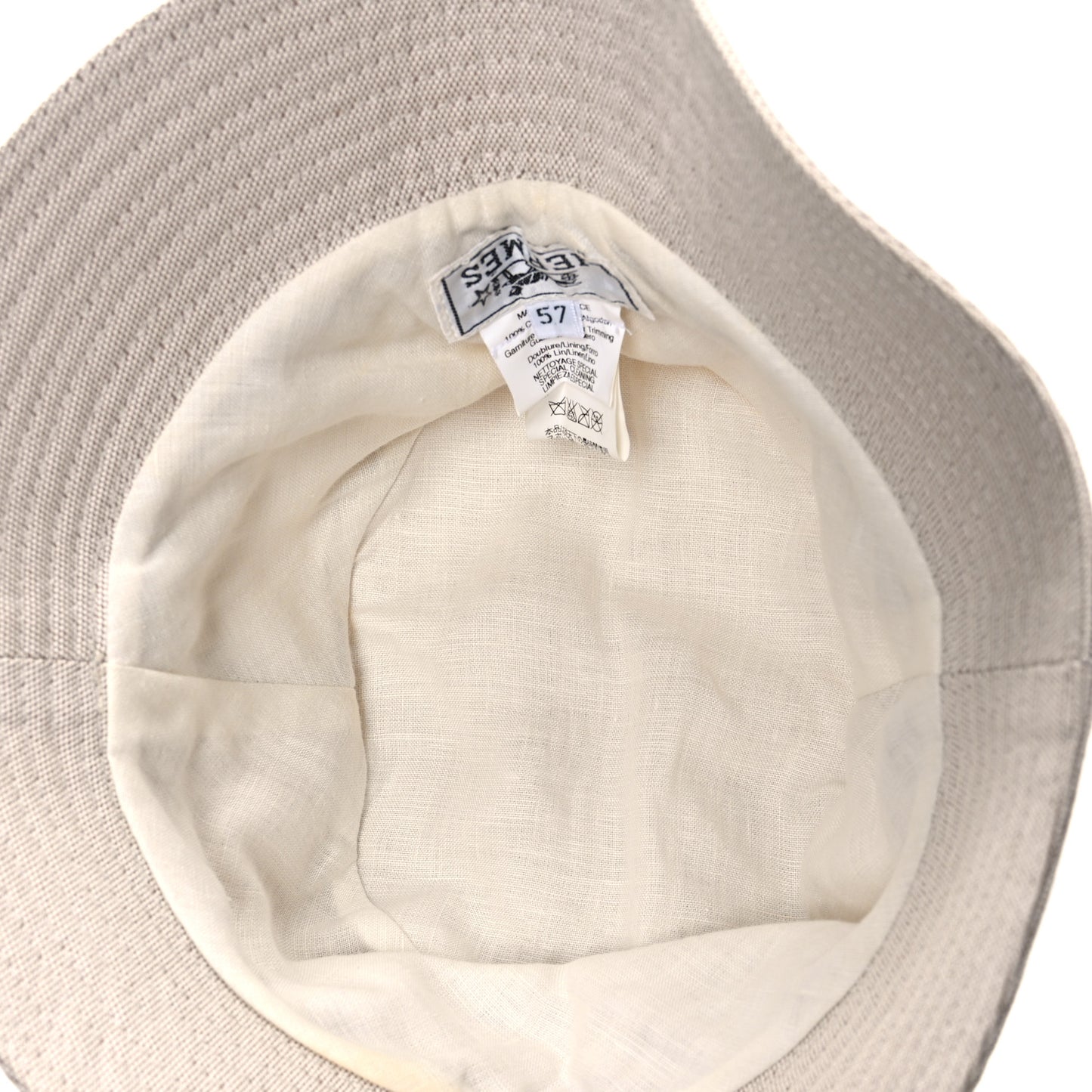 Cotton Bucket Hat 57 Ecru