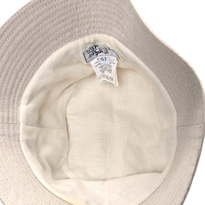 Hermes Cotton Bucket Hat 57 Ecru 7 of 8