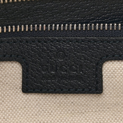 Gucci GG Supreme Monogram Textured Calfskin Web Large Attache Shoulder Bag Beige Blue 6 of 10