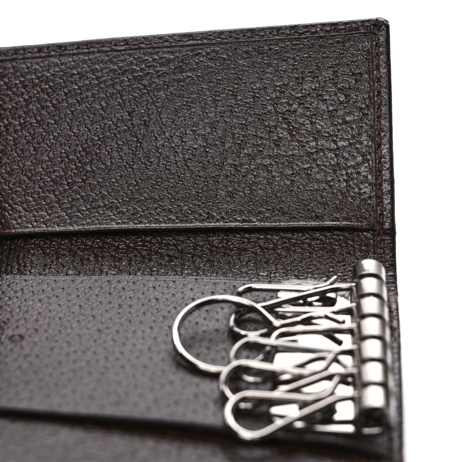 Gucci GG Supreme Monogram Web 6 Key Holder Case 7 of 8