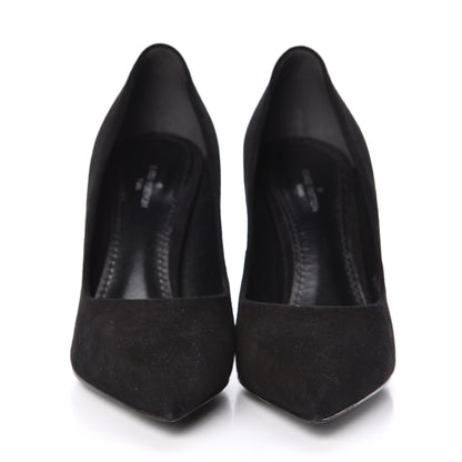Louis Vuitton Rendez Vous Suede Pumps 35 Black 2 of 9