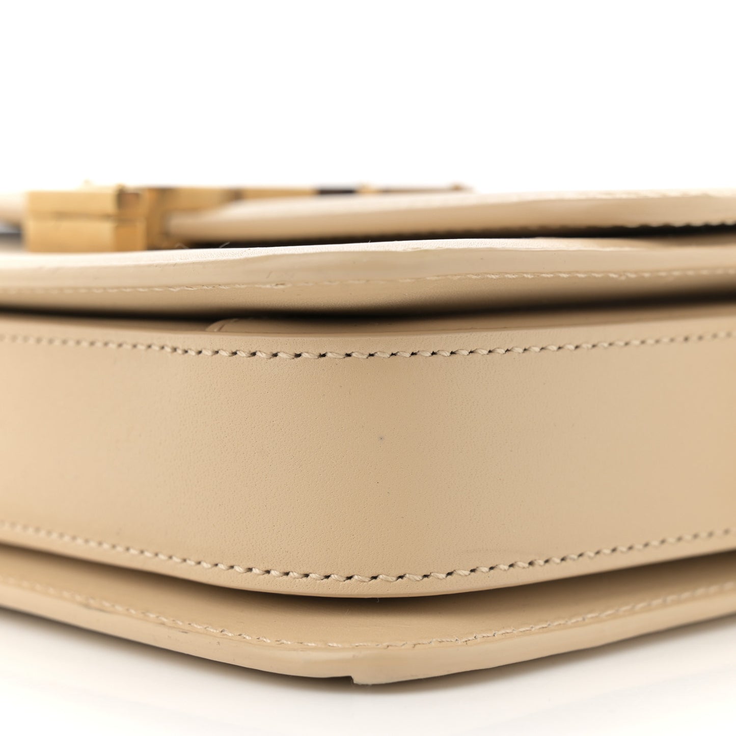 Smooth Calfskin Small Solferino Satchel Ivory Natural