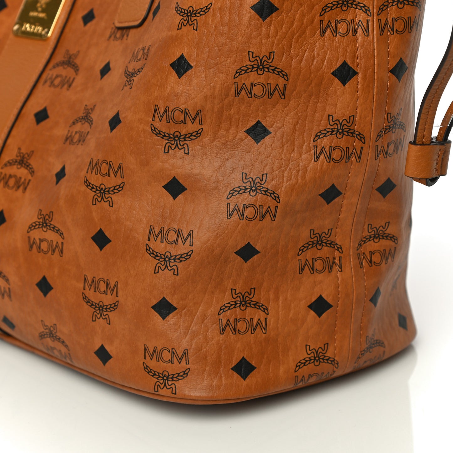 Visetos Medium Liz Reversible Shopper Tote Cognac