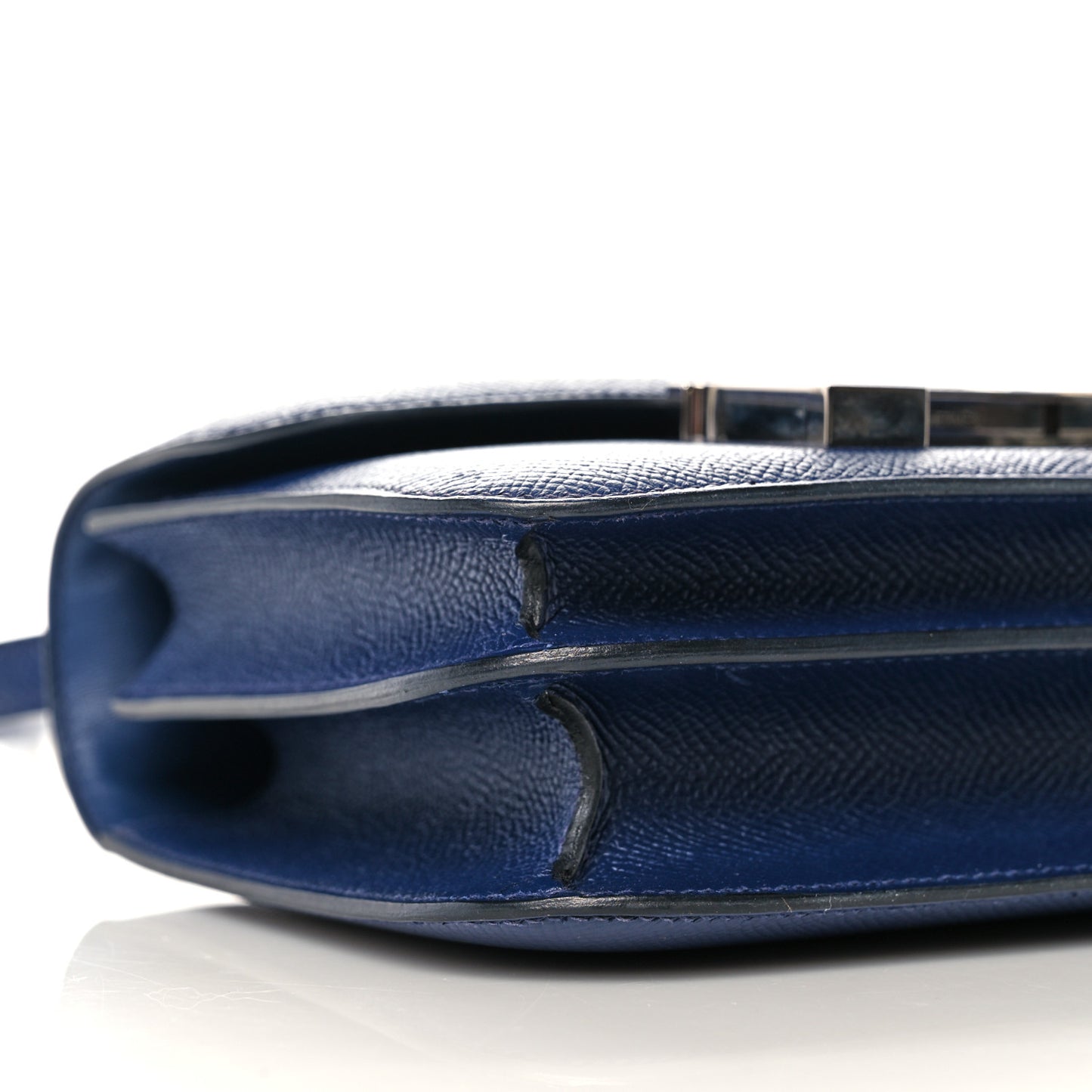 Epsom Enamel Constance 18 Bleu Saphir Orange Poppy