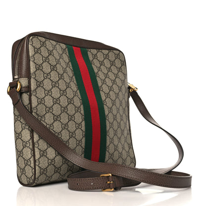 Gucci GG Supreme Monogram Web Medium Ophidia Messenger Bag Brown 3 of 9