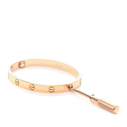 Cartier 18K Pink Gold LOVE Bracelet 17 4 of 8